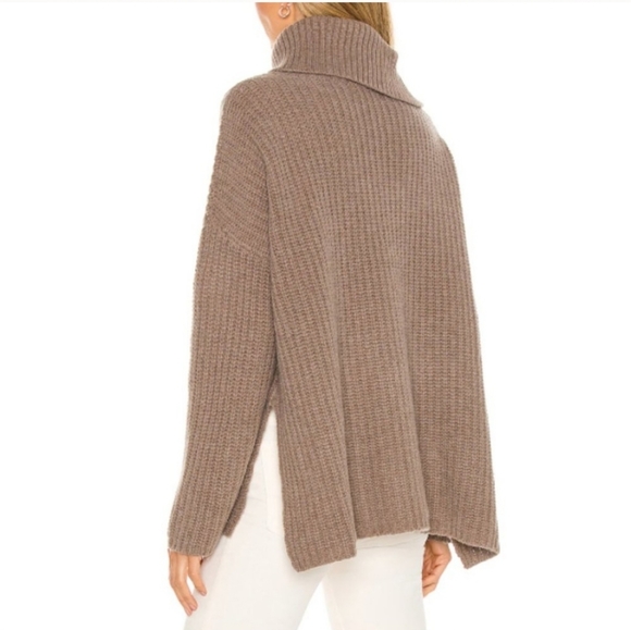 Revolve 27 Miles Malibu Asher Cashmere and Wool Turtleneck Sweater Size Small - Picture 5 of 8